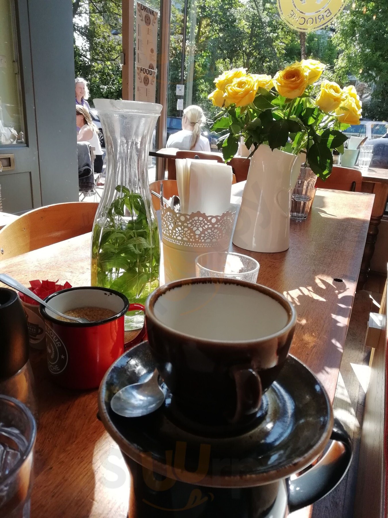 Brunch plate at the café