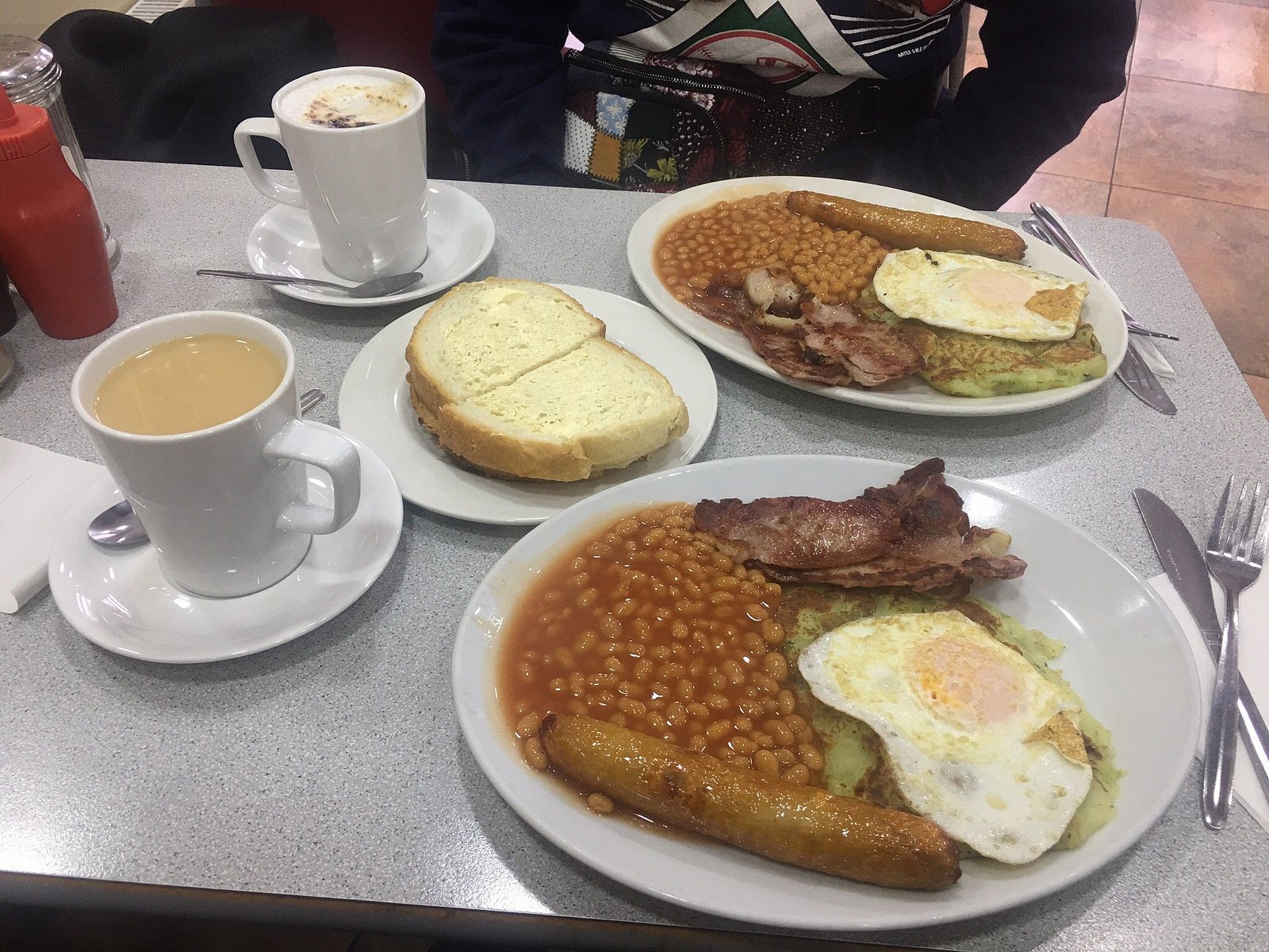Full English breakfasts served at Pop Inn Cafe