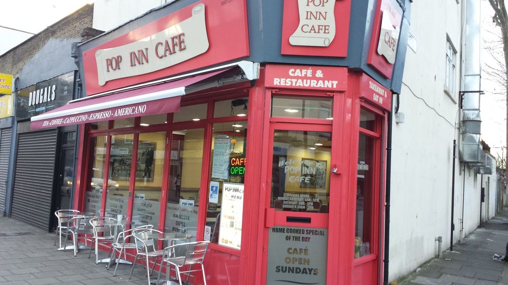Website preview of Pop Inn Cafe